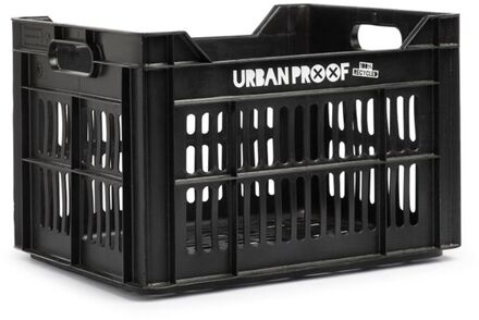 URBAN PROOF Fietskrat 30 liter Gerecycled Kunststof Black Zwart