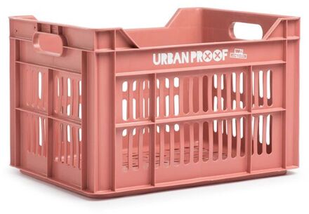 URBAN PROOF Fietskrat 30 liter Gerecycled Kunststof Warm Pink Roze