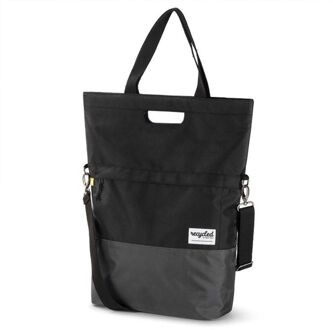 URBAN PROOF shopper fietstas 20 liter polyetheen zwart/grijs