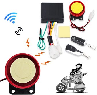 Urbanroad 1 Set 12 V Motorfiets Anti-diefstal Alarmsysteem Scooter Bike ATV Anti-diefstal Alarm Afstandsbediening Start