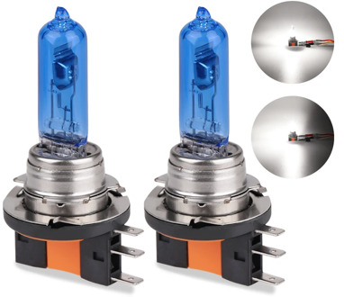 Urbanroad 1pcs H15 12V 55W Car Headlight Halogen Lamp Car Light Source Bulbs Super White 4300K Head Lamp Replacement Lamp Lights