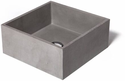 Urbi et Orbi Opzet Wastafel Immissio Beton 39x39x16 cm - Antraciet