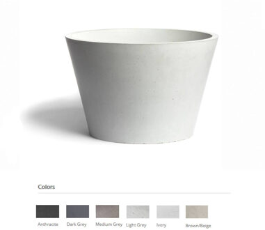 Urbi et Orbi Opzet Wastafel Urbi et Orbi Circum Beton 38x26 cm Bruin Beige