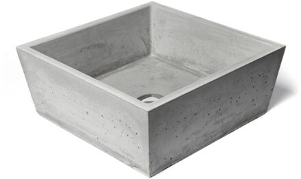 Urbi et Orbi Opzet Wastafel Urbi et Orbi Conicis Beton 39x39x16 cm Antraciet