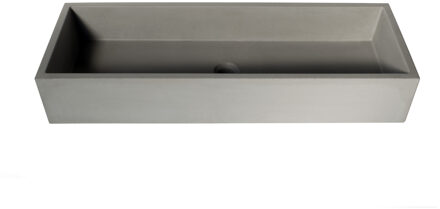 Urbi et Orbi Opzet Wastafel Urbi et Orbi Immissio 90 Beton 90x31x15 cm Bruin / Beige