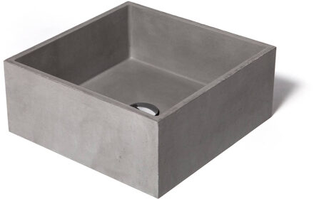 Urbi et Orbi Opzet Wastafel Urbi et Orbi Immissio Beton 39x39x16 cm Ivoor