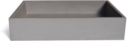 Urbi et Orbi Opzet Wastafel Urbi et Orbi Immissio Beton 70x45x15 cm Medium Grijs