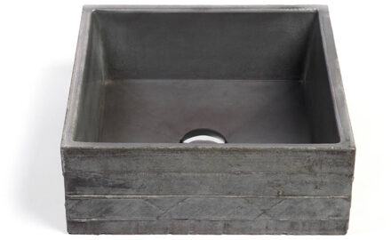 Urbi et Orbi Opzet Wastafel Urbi et Orbi In Vivo Beton 38x38x16 cm Medium Grijs