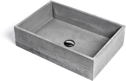 Urbi et Orbi Opzet Wastafel Urbi et Orbi In Vivo Beton 60x39x16 cm Antraciet