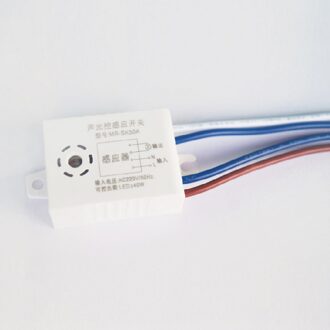 Urijk 220 V 50Hz LED Geluid Bediende Schakelaar Energie Sensor Voice Control Lamp Akoestische Sensor Schakelaar