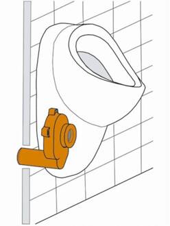 Urinoir-Sifon Afvoer Horizontaal Aqua Splash