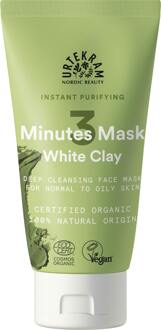 Urtekram Gezichtsmasker Urtekram Instant Purifying 3 Minutes Mask White Clay 75 ml