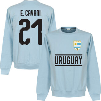 Uruguay Cavani 21 Team Sweater - Licht Blauw - L