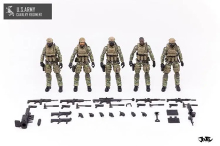 US Army Airborne 1/18 Commando / Marine Corps/ Army Cavalry Regiment CrossFire Blade Action Figure Toy JTUS002 JTUS003 JTUS004