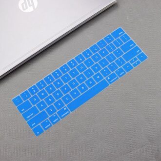 Us Engels Keyboard Case Voor Macbook Pro 13 A1706 Pro 15 A1707 Met Touch Bar Toetsenbord Cover Siliconen protector blauw