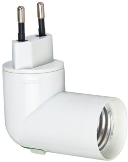 Us/Eu Plug Pbt Pp Naar E27 Wit Base Led Licht Lamp Houder Lamp Adapter Converter Socket US plug