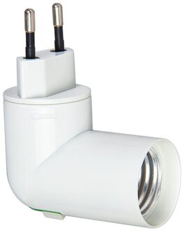 US/EU Plug PBT PP Naar E27 Wit Base LED Licht Lamp Houder Lamp Adapter Converter Socket
