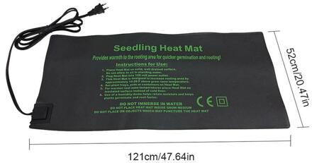 Us/Eu Zaailing Warmte Mat Plant Zaad Kieming Voortplanting Kloon Starter Pad Groente Bloem Tuingereedschap Levert Kas 121x52CM EU