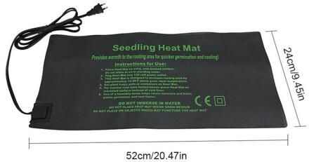Us/Eu Zaailing Warmte Mat Plant Zaad Kieming Voortplanting Kloon Starter Pad Groente Bloem Tuingereedschap Levert Kas 24x52CM EU