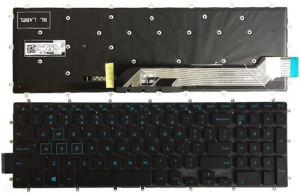 Us Laptop Toetsenbord Voor Dell Inspiron 15-5565 15-5567 15-5568 Gaming 17-5765 17-5767 Toetsenbord Layout Blauw/Wit/Rood Backlit
