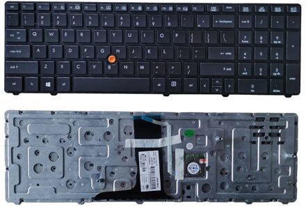 Us Laptop Toetsenbord Voor Hp Elitebook 8760W 8770W 701454-001 6037B0081325 Met Aanwijsknop