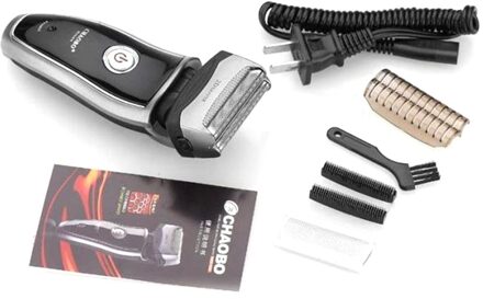 Us Plug Oplaadbare Draadloze Elektrische Scheerapparaat Draagbare Man Baard Scheerapparaat Groomer Double Side Trimmer Gezicht Care Tool