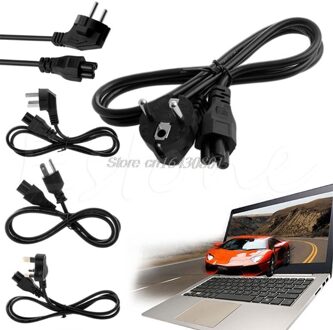 Us/Uk/Eu/Au Plug 3-Pin Ac Power Cord Kabel Voor Dell Laptop Thinkpad Ibm