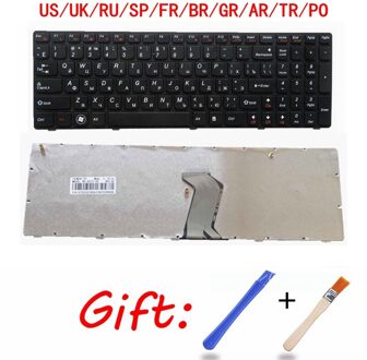 Us/Uk/Ru/Sp/Fr/Br/Gr/Ar/Tr/Po laptop Toetsenbord Voor Lenovo Ideapad G570 Z560 Z560A Z560G Z565 G575 G780 G770