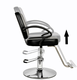 US Warehouse HC106 Woman Barber Chair Hairdressing Chair Black