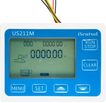 US211M Digitale Waterhoeveelheidmeter En USS-HS21TH SUS304 Rvs Sensor1-30L/Min Hall Aanvoervoeler Reader Dijiang controleur
