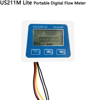 US211M Lite Digitale Flow Meter Reader Display Met USS-HS10TA Water Flow Sensor Rvs SUS304