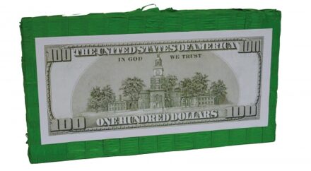 USA dollar pinata Groen
