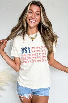 USA Strik Patriottische T-shirt - maat M Ivoor