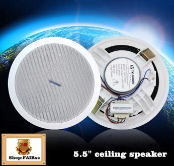 USA TKC 5.5 inch contant plafond luidspreker vaste spanning achtergrond muziek omroep plafond luidspreker 2 stks/partij