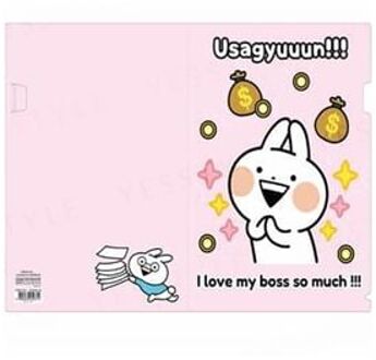 Usagyuuun A4 Folder I Love My Boss So Much 1 pc PINK