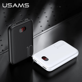 USAMS Mini Power Bank 10000mAh Portable Cell Phone Charger Dual USB For Xiaomi/iphone/Huawei Mobile External Battery Powerbank