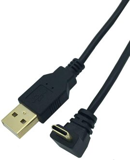 Usb 2.0 A Male 90 Graden Rechts Links Up Down Schuine Elleboog Naar Usb 3.1 Type C Elleboog Male Converter data Sync Oplaadkabel rechtdoor