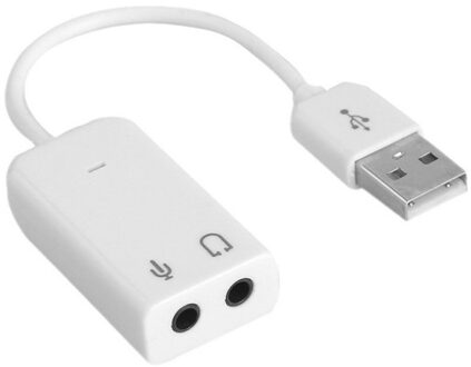 USB 2.0 Externe Geluidskaart Virtual 7.1 Channel 3D Mini Audio Adapter Voor Microfoon Hoofdtelefoon Soundbox