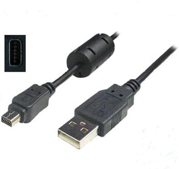 USB 2.0 Kabel Cord Lead Voor Olympus TG-3 E-P1 EP1 E-P2 E-M1 E-PL5 E-M5 EM5 OMD SZ-17 TG-850 SP-100EE CB-USB8
