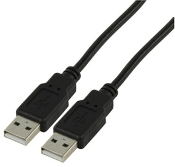 USB 2.0 kabel met A plug naar A plug 1,80 m
