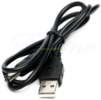 USB 2.0 Male A naar DC 5.5mm x 2.1mm Plug DC Voeding Cord Socket Cable Ondersteuning