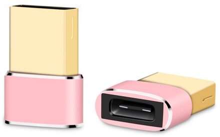 Usb 2.0 Male Naar Type-C Adapter Vrouwelijke Converter Adapter Computer Telefoon Adapter Voor Samsung Xiaomi Huawei goud