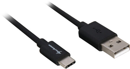 USB 2.0 Type-A - Type-C kabel, 3,0m Zwart