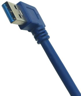 Usb 3.0 A Male Links/Haakse 90 Graden Om USB3.0 Type B Male Kabel Am/Bm Hoge speed Printer Kabel 0.3M