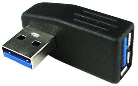 USB 3.0 A Male to Female adapter,left angled