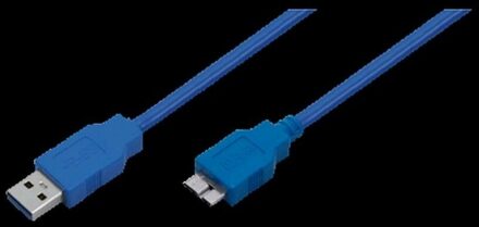 USB 3.0 A Male to Micro USB B Male, blue, 3M, CU0050 - small