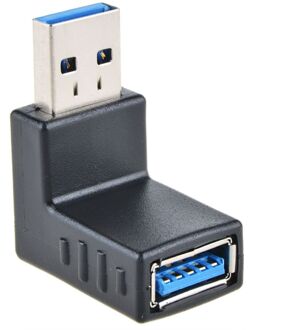 USB 3.0 A Man-vrouw Verlengkabel 90 Graden Haakse Adapter Plug