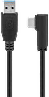 USB 3.0 Aansluitkabel [1x USB 3.0 stekker A - 1x USB-C stekker] 1.00 m Zwart