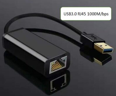 Usb 3.0 Ethernet Adapter Usb 2.0 USB3.0 Netwerkkaart Te RJ45 Lan Voor Windows 10 Xiaomi Mi Box 3 S nintend Switch Ethernet Usb USB3.0 zwart 1000M
