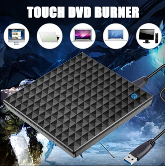 USB 3.0 External DVD Burner Writer Recorder DVD RW Optical Drive CD/DVD ROM Player MAC OS Windows XP/7/8/10 ABS Plastic Material